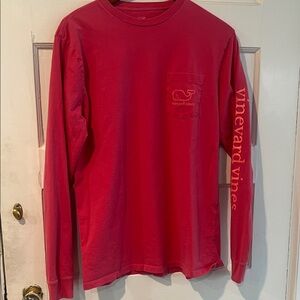 Vineyard Vines Men's Red Long Sleeve Shirt